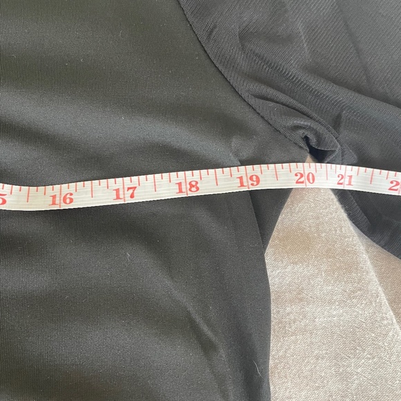 Ladies black long sleeved top with mesh cut outs - Picture 5 of 5